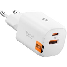 Сетевое зарядное устройство Spigen EE352EU USB + Type-C (35W) ACH09462 - White: фото 1 из 8