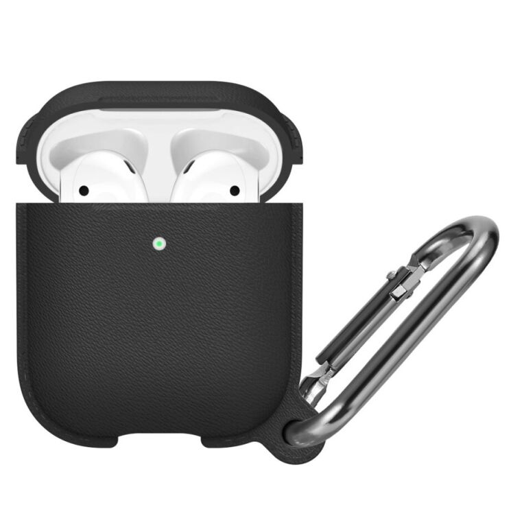 Силиконовый чехол Deexe Defender Case для Apple AirPods 1 / 2 - Black: фото 1 из 4