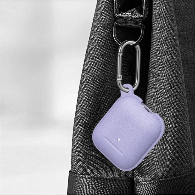 Силиконовый чехол Deexe Defender Case для Apple AirPods 1 / 2 - Grey: фото 4 из 4