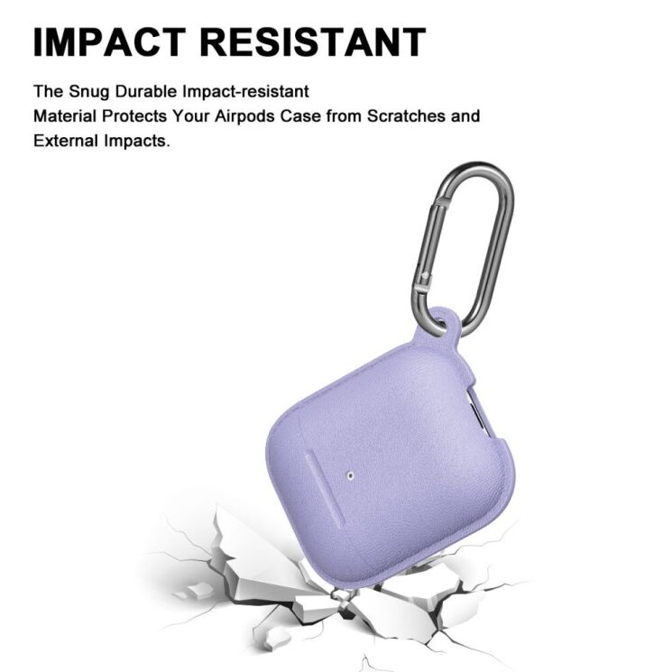 Силиконовый чехол Deexe Defender Case для Apple AirPods 1 / 2 - Grey: фото 3 из 4