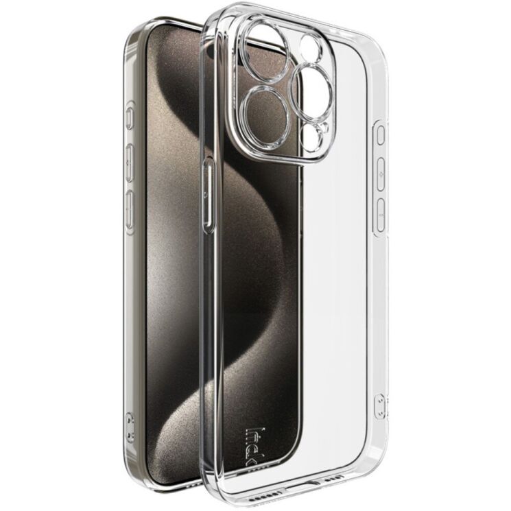 Силиконовый чехол IMAK UX-5 Series для Apple iPhone 15 Pro - Transparent: фото 1 из 7