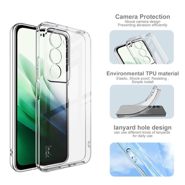 Силиконовый чехол IMAK UX-5 Series для Xiaomi Redmi 15 - Transparent: фото 5 из 7