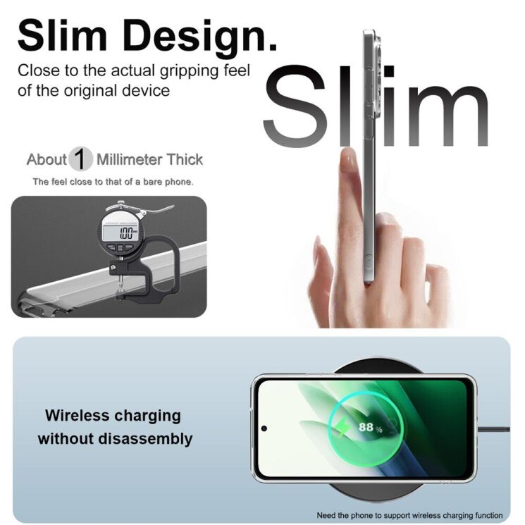 Силиконовый чехол IMAK UX-5 Series для Xiaomi Redmi 15 - Transparent: фото 6 из 7