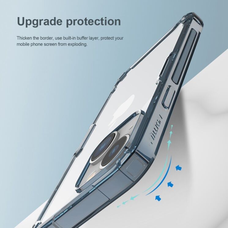 Силіконовий чохол NILLKIN Nature TPU Pro для Apple iPhone 14 - Blue: фото 8 з 15