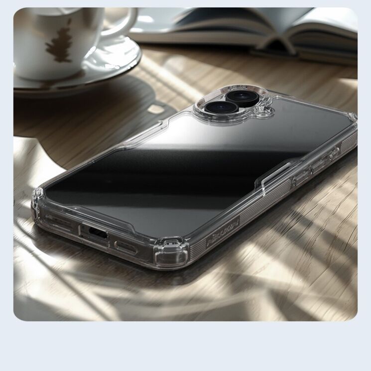 Силиконовый чехол NILLKIN Nature TPU Pro для Apple iPhone 16 - Blue: фото 10 из 13