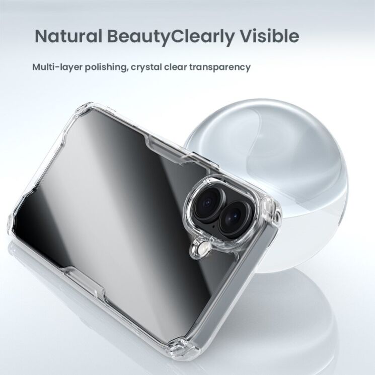 Силиконовый чехол NILLKIN Nature TPU Pro для Apple iPhone 16 - Blue: фото 8 из 13