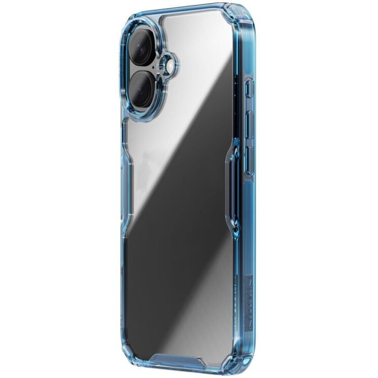 Силиконовый чехол NILLKIN Nature TPU Pro для Apple iPhone 16 - Blue: фото 2 из 13