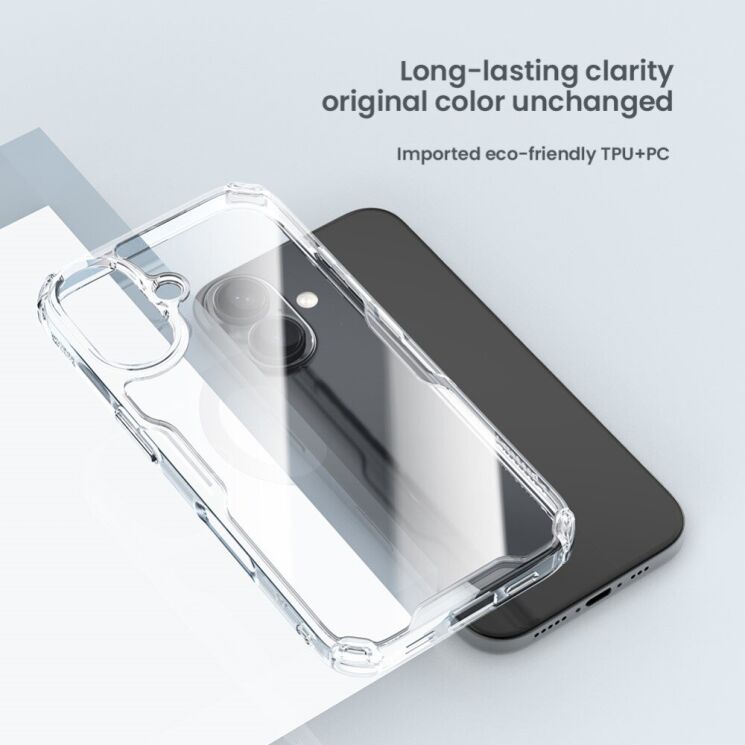 Силиконовый чехол NILLKIN Nature TPU Pro для Apple iPhone 16 - Blue: фото 9 из 13