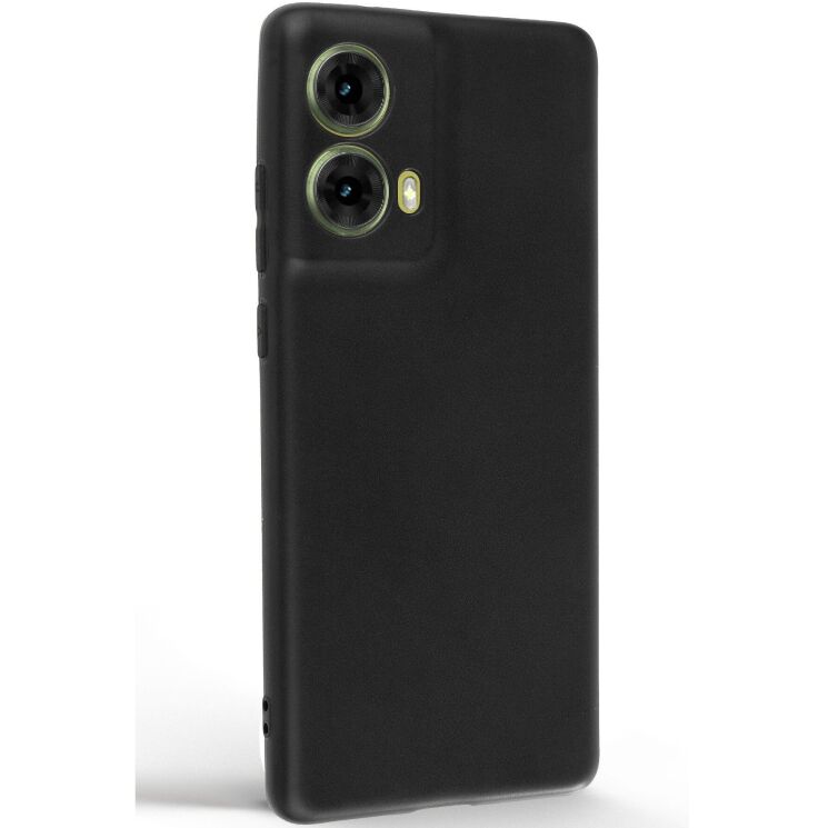 Силиконовый (TPU) чехол ArmorStandart Matte Slim Fit для Motorola Moto G85 - Black: фото 2 из 5