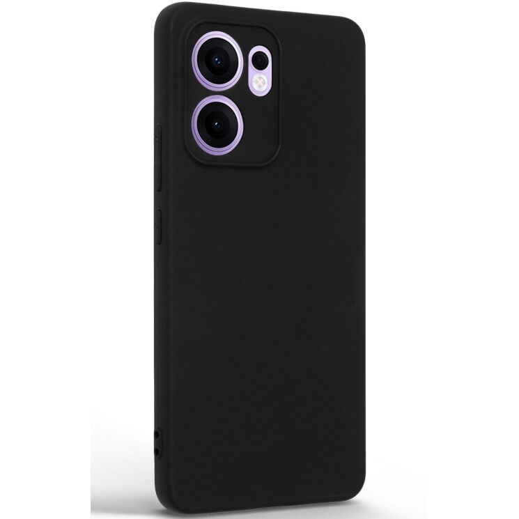Силиконовый (TPU) чехол ArmorStandart Matte Slim Fit для OPPO Reno 13 F/FS - Black: фото 2 из 5