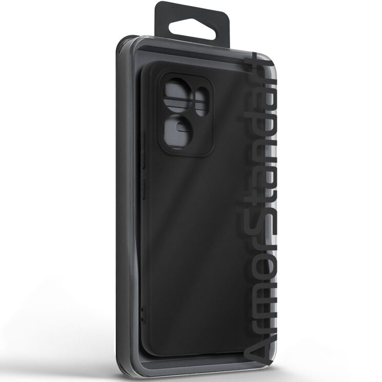 Силиконовый (TPU) чехол ArmorStandart Matte Slim Fit для OPPO Reno 13 F/FS - Black: фото 3 из 5