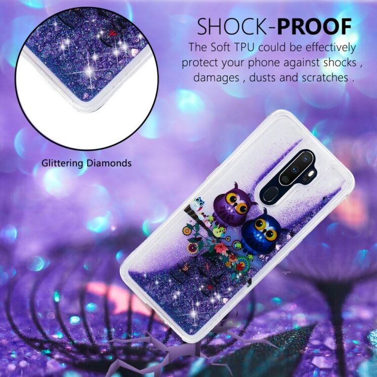 Силиконовый (TPU) чехол Deexe Fashion Glitter для OPPO A9 2020 - Pretty Girl: фото 3 из 4