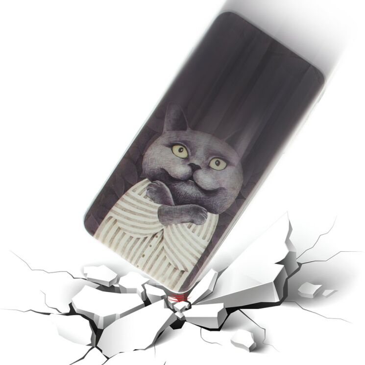 Силіконовий (TPU) чохол Deexe Life Style для Apple iPhone XS Max - Grey Cat: фото 8 з 8