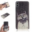 Силіконовий (TPU) чохол Deexe Life Style для Apple iPhone XS Max - Grey Cat (208807L)