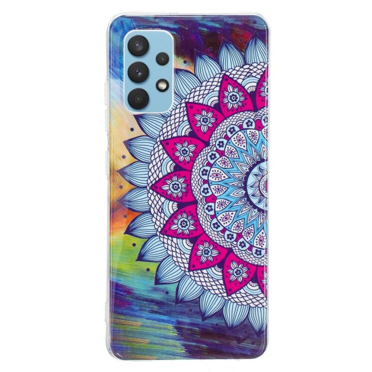 Силиконовый (TPU) чехол Deexe LumiCase для Samsung Galaxy A32 (А325) - Mandala Flower: фото 4 из 5