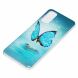 Силиконовый (TPU) чехол Deexe LumiCase для Samsung Galaxy S20 (G980) - Blue Butterfly (316060I). Фото 3 из 7