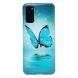 Силиконовый (TPU) чехол Deexe LumiCase для Samsung Galaxy S20 (G980) - Blue Butterfly (316060I). Фото 2 из 7