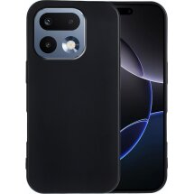 Силиконовый (TPU) чехол Deexe Matte Case для Realme 16 Pro - Black: фото 1 из 7