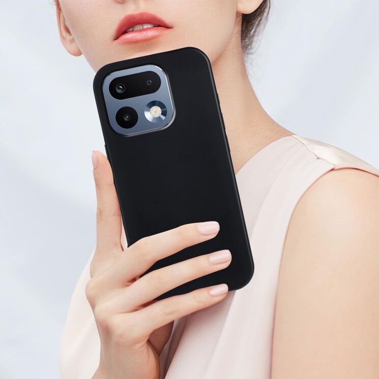 Силиконовый (TPU) чехол Deexe Matte Case для Realme 16 Pro - Black (428013B) Силиконовый (TPU) чехол Deexe Matte Case для Realme 16 Pro - Black: фото 7 из 7