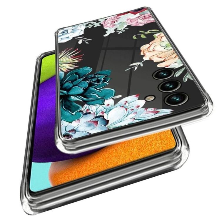 Силіконовий (TPU) чохол Deexe Pretty Glossy для Samsung Galaxy A55 (A556) - Succulent Plant: фото 2 з 3