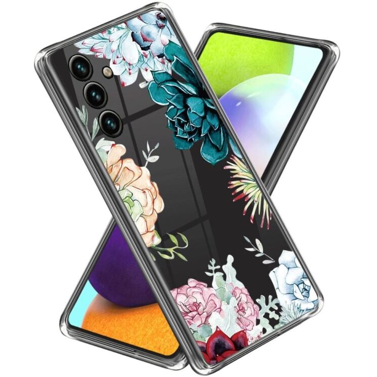 Силіконовий (TPU) чохол Deexe Pretty Glossy для Samsung Galaxy A55 (A556) - Succulent Plant: фото 1 з 3