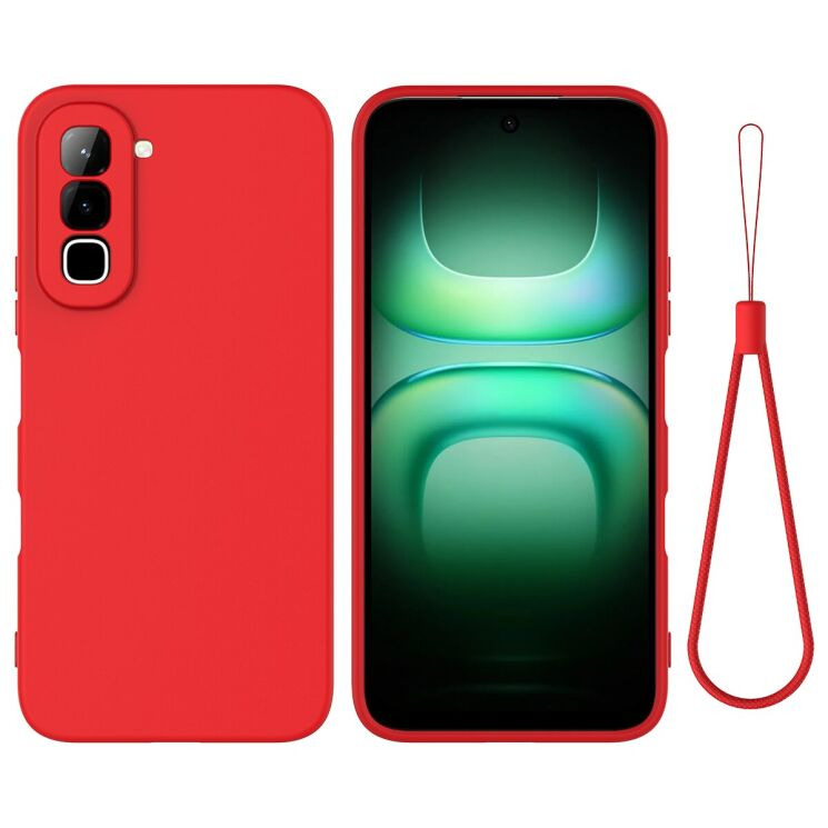 Силіконовий (TPU) чохол Deexe Silicone Case для Infinix Hot 70 - Red: фото 1 з 9