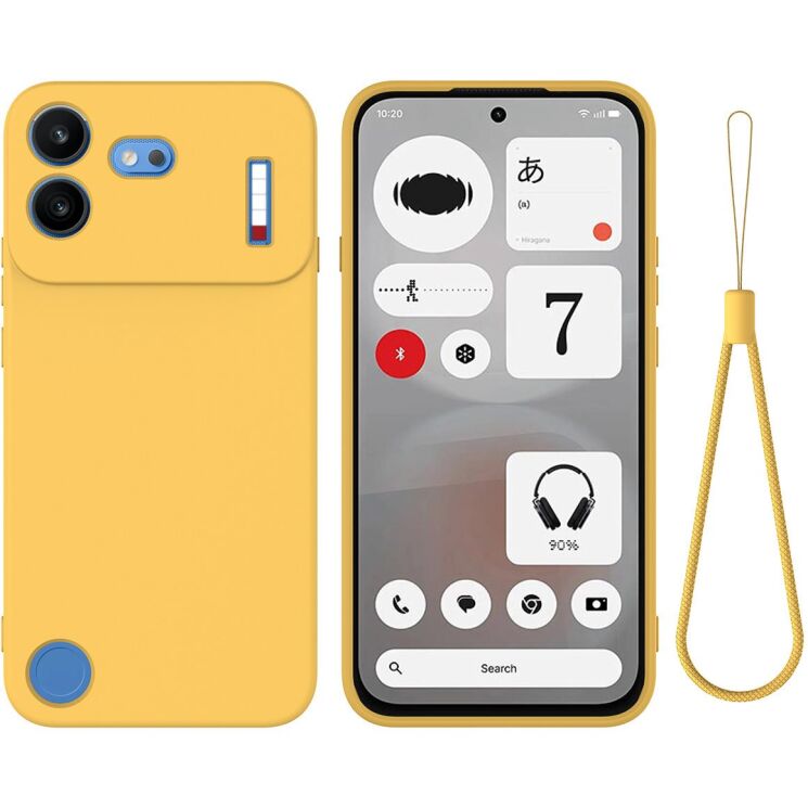 Силіконовий (TPU) чохол Deexe Silicone Case для Nothing Phone (4b) - Yellow: фото 1 з 9