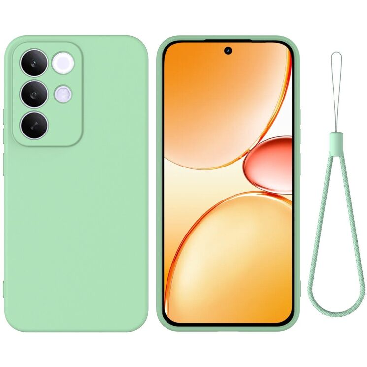 Силиконовый (TPU) чехол Deexe Silicone Case для Realme C85 Pro - Green: фото 1 из 8