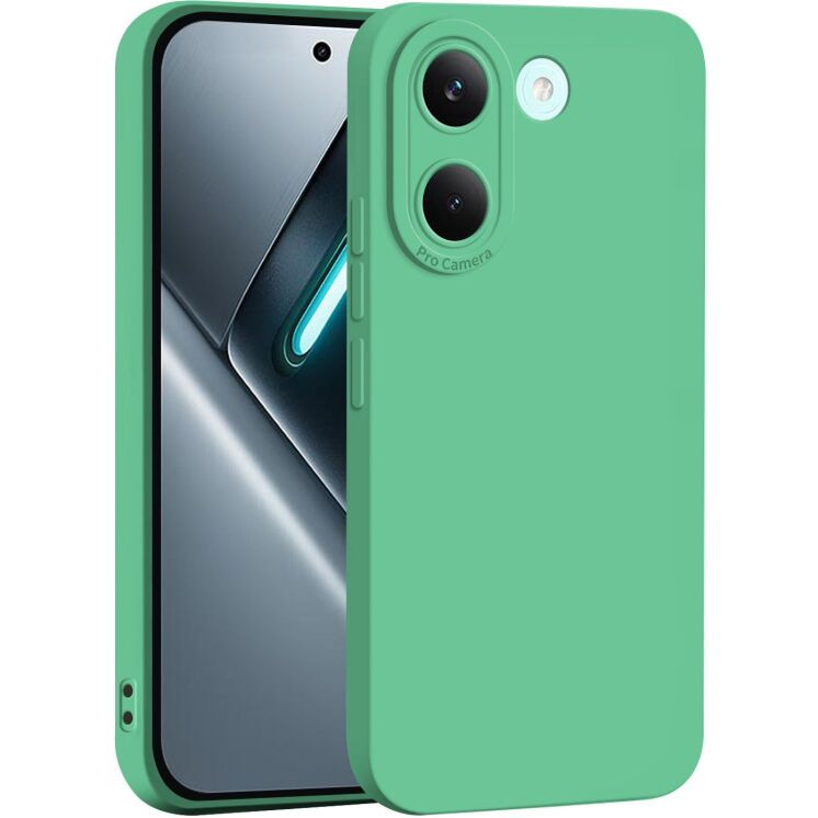 Силиконовый (TPU) чехол Deexe Silicone Case для Xiaomi Poco X8 Pro - Green: фото 1 из 5