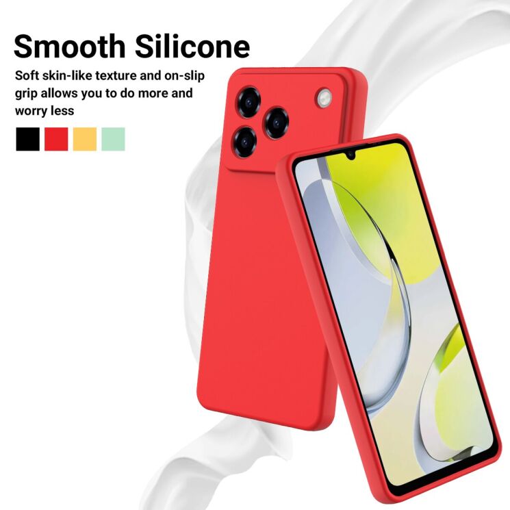 Силіконовий (TPU) чохол Deexe Silicone Case для ZTE Blade A76 - Yellow: фото 4 з 9