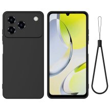 Силиконовый (TPU) чехол Deexe Silicone Case для ZTE Blade A76 - Black: фото 1 из 9