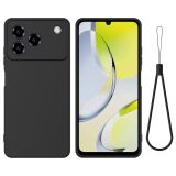 Силіконовий (TPU) чохол Deexe Silicone Case для ZTE Blade A76 - Black: фото 1 з 9