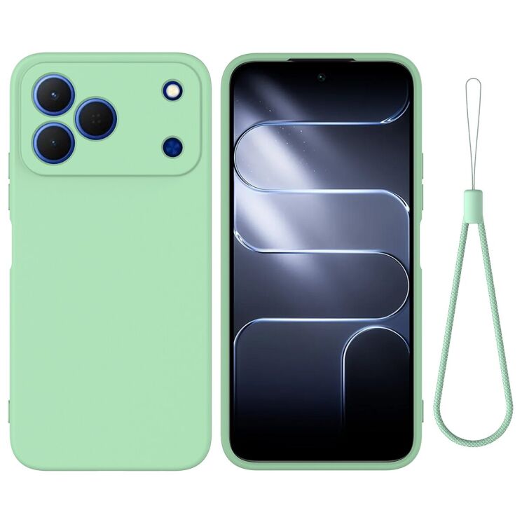 Силіконовий (TPU) чохол Deexe Silicone Case для ZTE Blade V80 Design - Green: фото 1 з 9