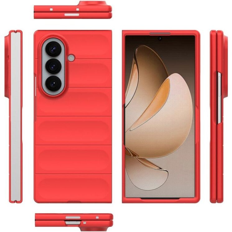 Силіконовий (TPU) чохол Deexe Terra Case (FF) для Samsung Galaxy Fold 8 Ultra - Red: фото 8 з 9
