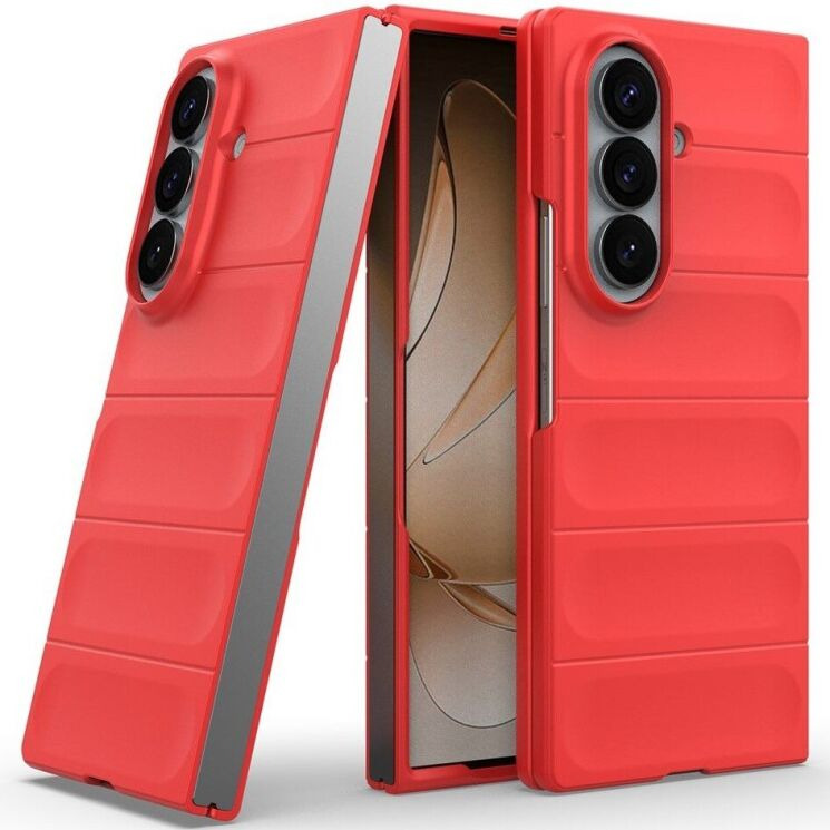 Силіконовий (TPU) чохол Deexe Terra Case (FF) для Samsung Galaxy Fold 8 Ultra - Red: фото 2 з 9