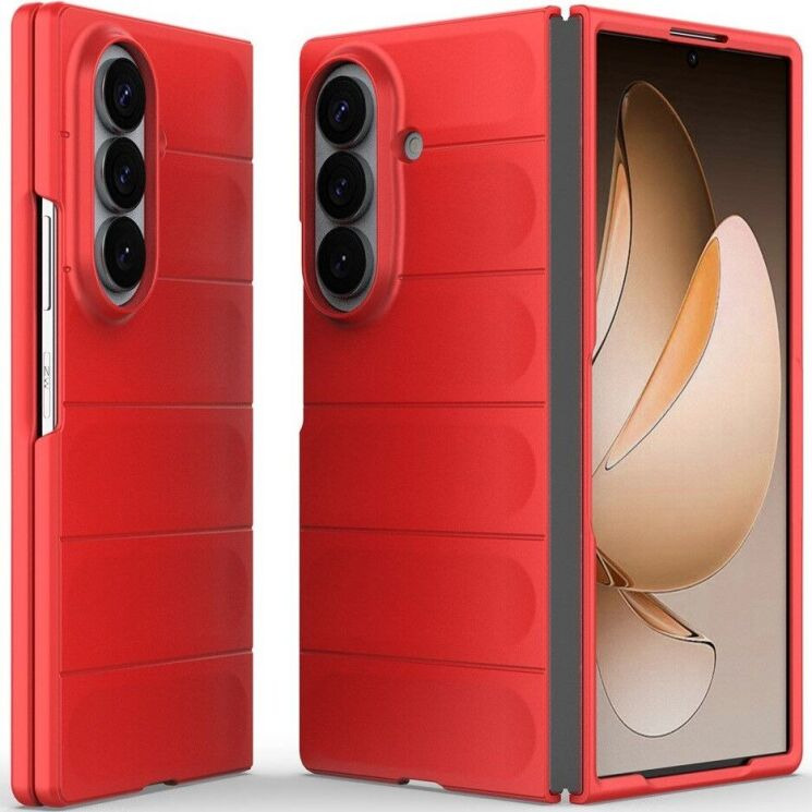 Силіконовий (TPU) чохол Deexe Terra Case (FF) для Samsung Galaxy Fold 8 Ultra - Red: фото 1 з 9