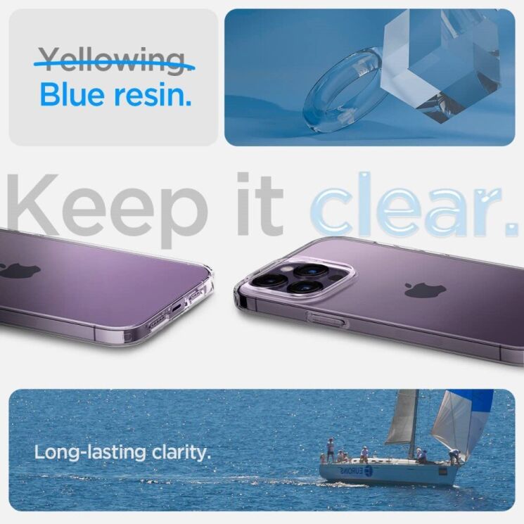 Силіконовий (TPU) чохол Deexe UltraThin для Apple iPhone 15 Pro - Transparent: фото 5 з 6
