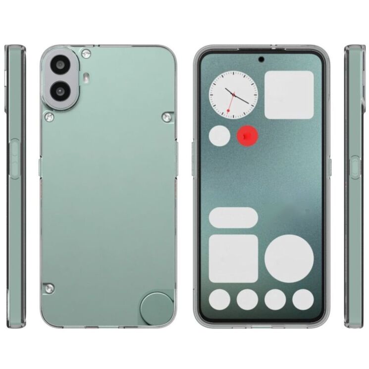 Силиконовый (TPU) чехол Deexe UltraThin для Nothing CMF Phone 1 - Transparent: фото 5 из 5