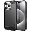 Силиконовый (TPU) чехол MOFI Carbon Fiber для Apple iPhone 16 Pro Max - Black (360411B)