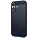 Силиконовый (TPU) чехол MOFI Carbon Fiber для Apple iPhone 16 - Blue (360712L). Фото 2 из 9