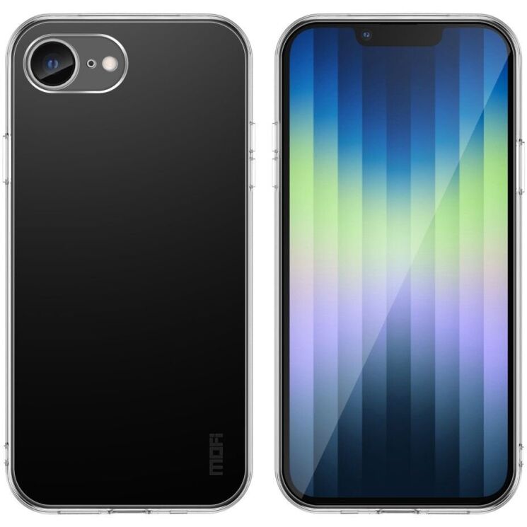 Силиконовый (TPU) чехол MOFI Thin Guard для Apple iPhone 16e - Transparent: фото 2 из 11