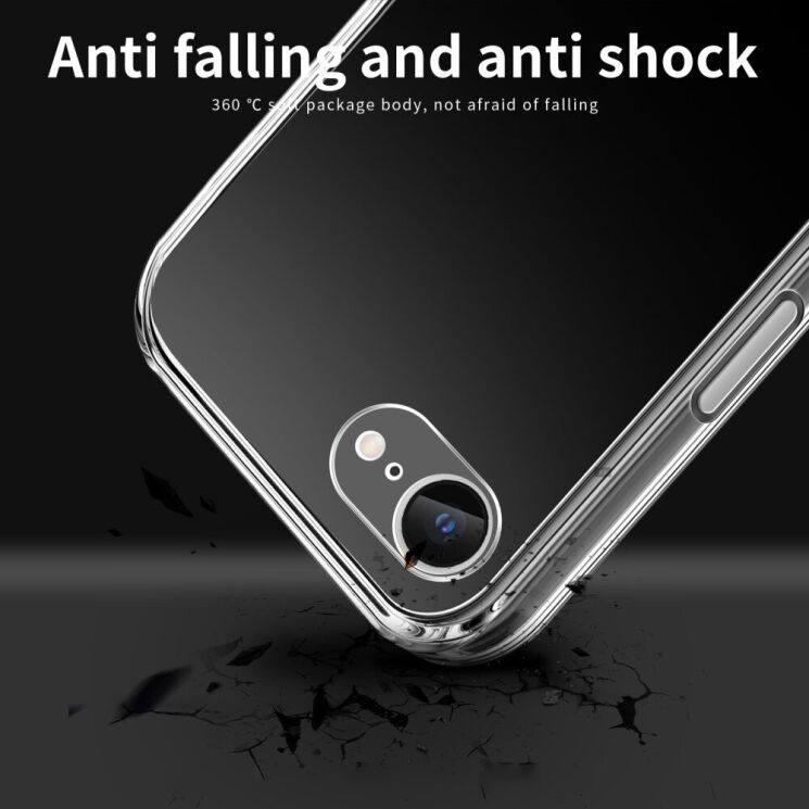 Силиконовый (TPU) чехол MOFI Thin Guard для Apple iPhone 16e - Transparent: фото 10 из 11