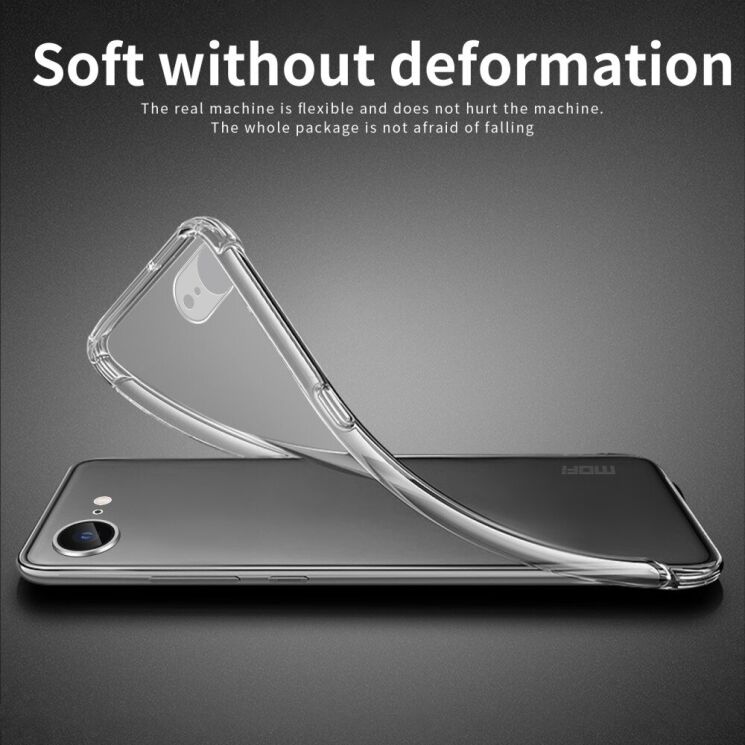 Силиконовый (TPU) чехол MOFI Thin Guard для Apple iPhone 16e - Transparent: фото 4 из 11