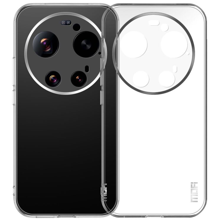 Силиконовый (TPU) чехол MOFI Thin Guard для Xiaomi 17 Ultra - Transparent: фото 1 из 9