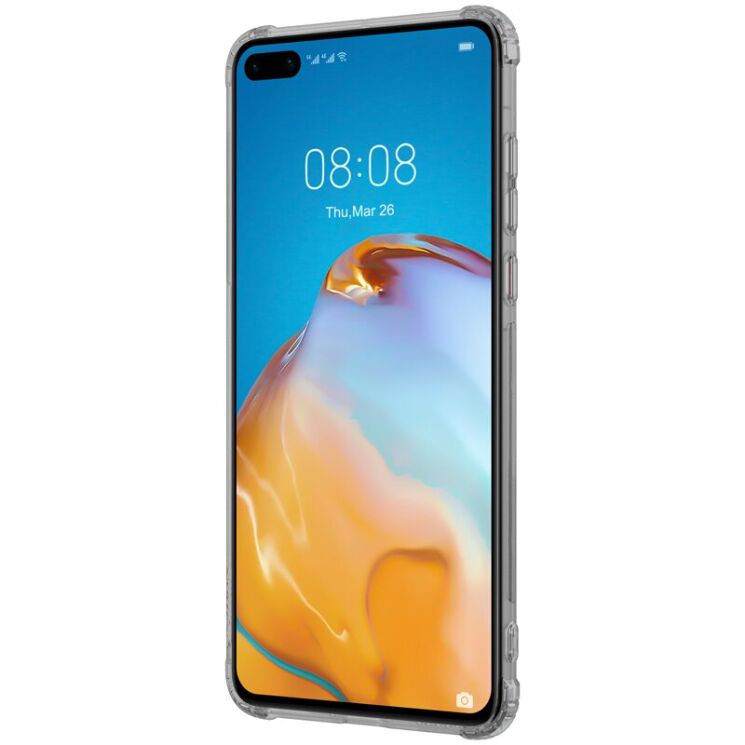Силиконовый (TPU) чехол NILLKIN Nature Max для Huawei P40 - Grey: фото 3 из 19