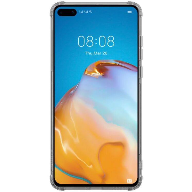 Силиконовый (TPU) чехол NILLKIN Nature Max для Huawei P40 - Grey: фото 2 из 19