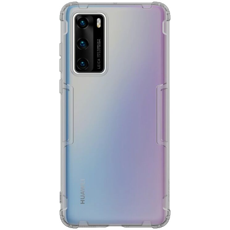 Силиконовый (TPU) чехол NILLKIN Nature Max для Huawei P40 - Grey: фото 1 из 19