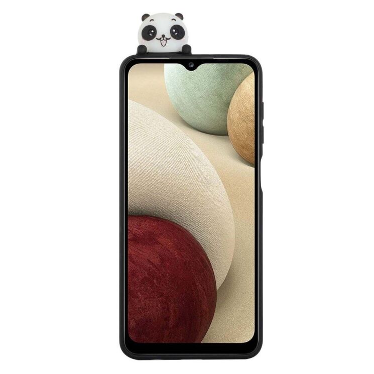 Силиконовый (TPU) чехол UniCase 3D Cartoon Pattern для Samsung Galaxy A12 (A125) / A12 Nacho (A127) / M12 (M127) - Black/Panda: фото 2 из 5