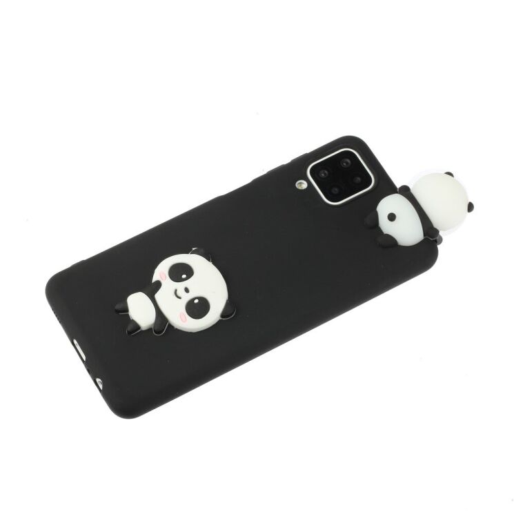 Силиконовый (TPU) чехол UniCase 3D Cartoon Pattern для Samsung Galaxy A12 (A125) / A12 Nacho (A127) / M12 (M127) - Black/Panda: фото 3 из 5
