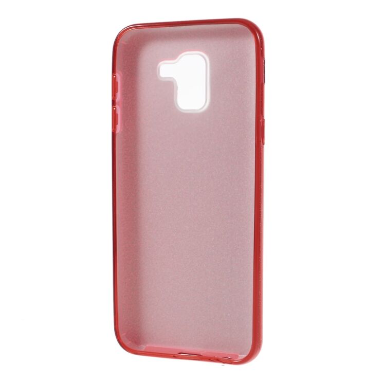 Силиконовый (TPU) чехол UniCase Glitter Cover для Samsung Galaxy J6 2018 (J600) - Red: фото 3 из 4